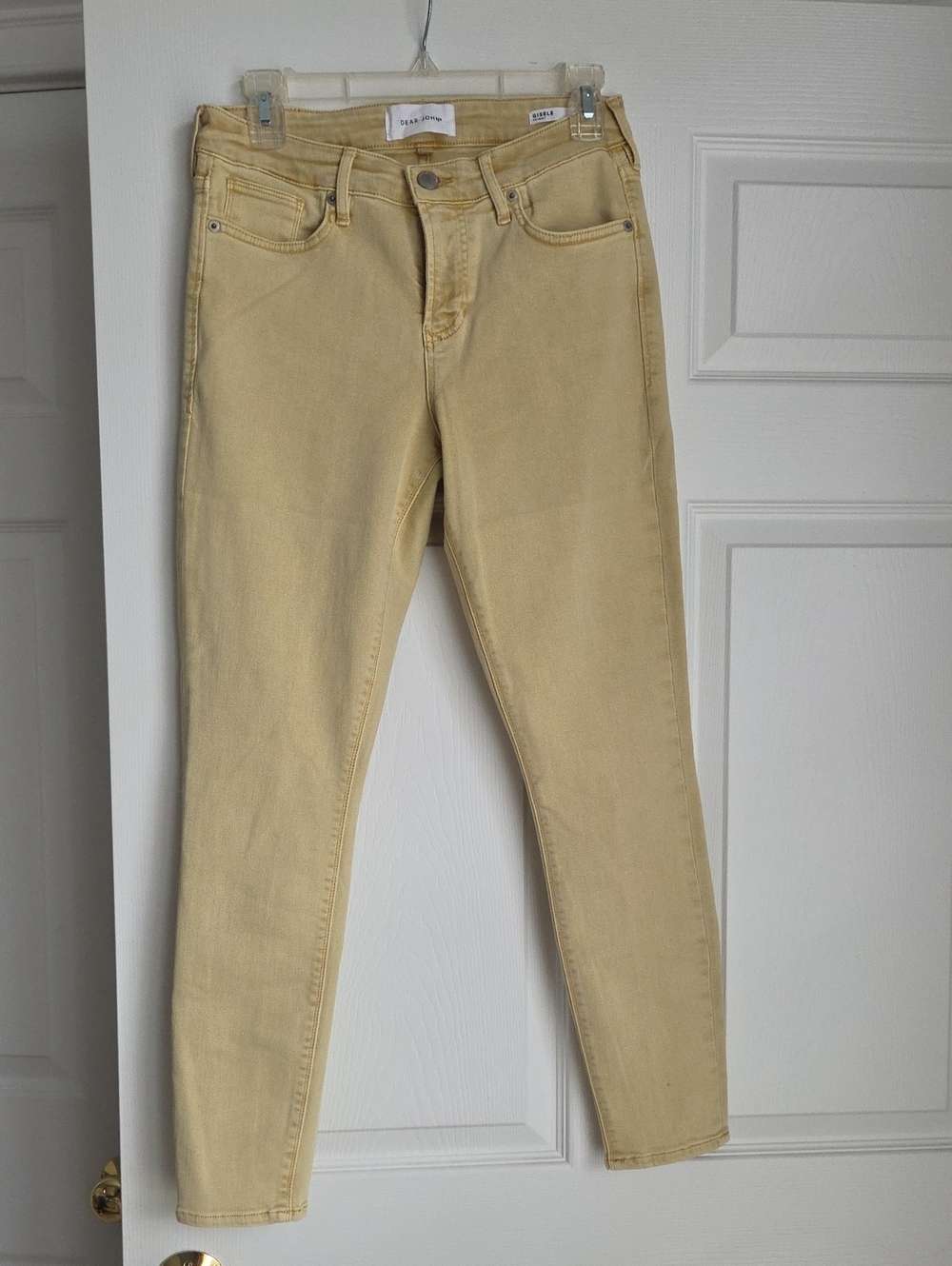 Dear John Skinny Jeans in Pale Yellow